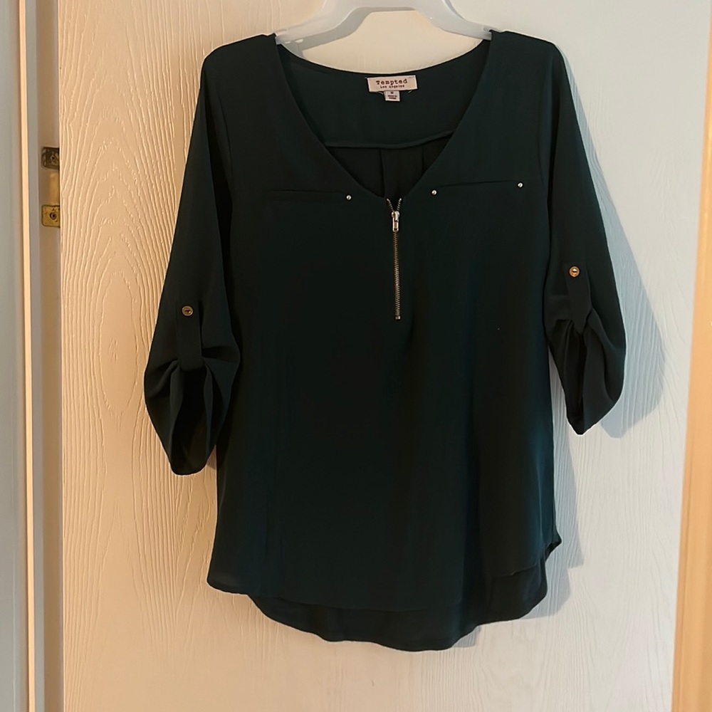 Tempted brand green top